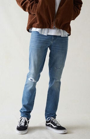 Comfort Stretch Indigo Skinny Jeans image number 1