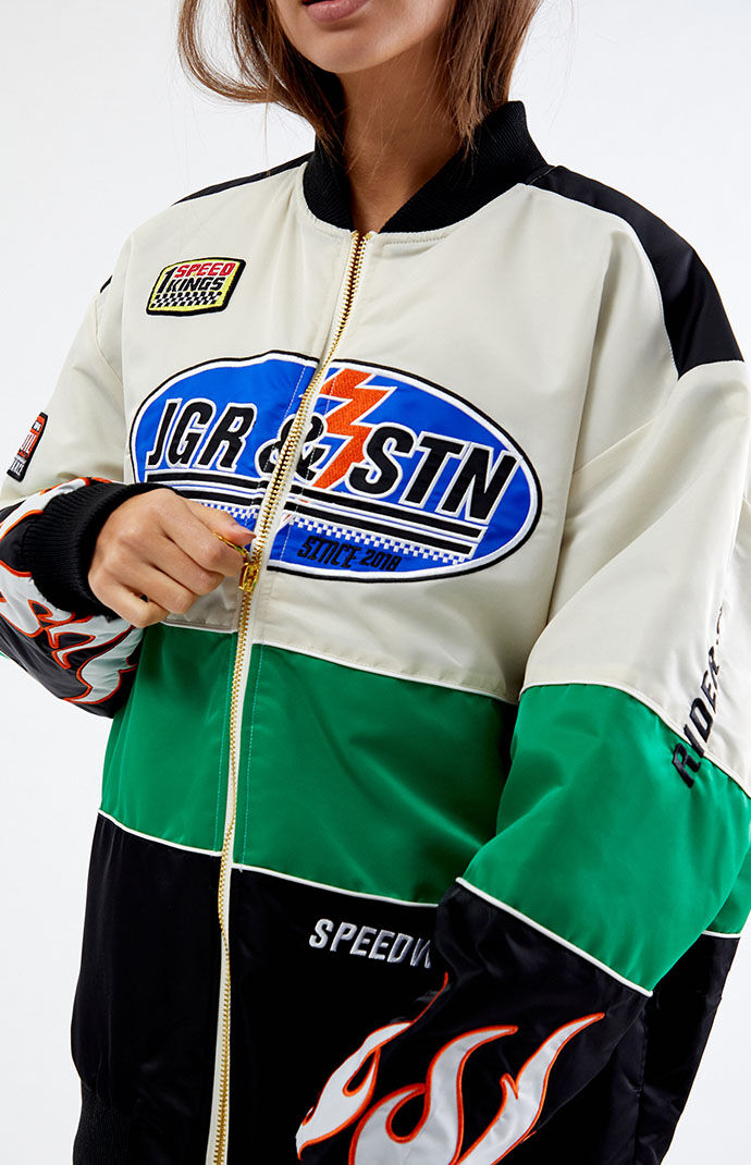 さくら　SUPERJUNIOR ウニョク　ブルゾン JGR & STN Reversible Axel Moto Jacket | PacSun