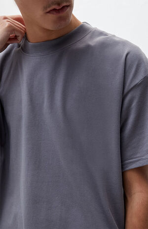 Charcoal Gray Oversized Fit T-Shirt image number 2