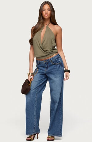 Metta Cutout Halter Top image number 5