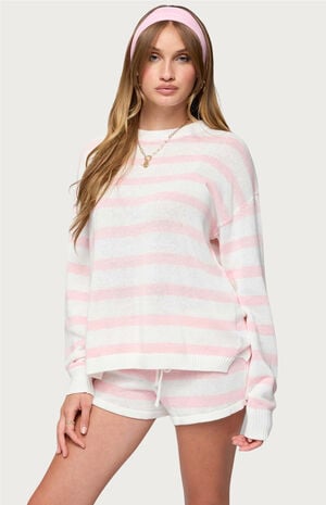 Amaris Oversized Striped Knit Sweater image number 2