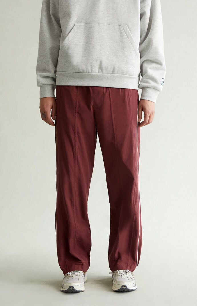 Pacsun Maroon Baggy Track Pants