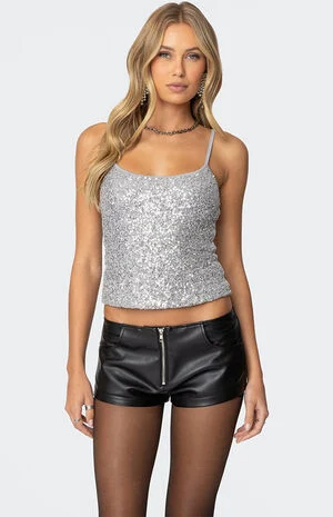 Celene Sequin Tank Top image number 1