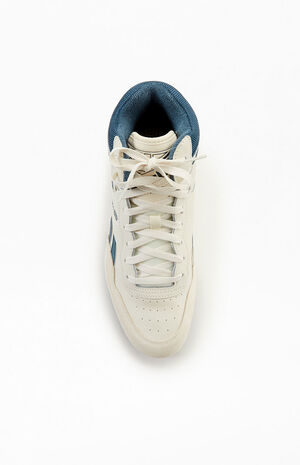 White & Blue BB4000 II Mid Basketball Shoes image number 5