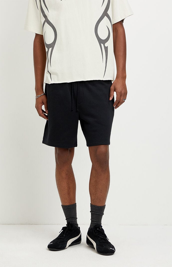Pacsun Fleece Black Sweat Shorts