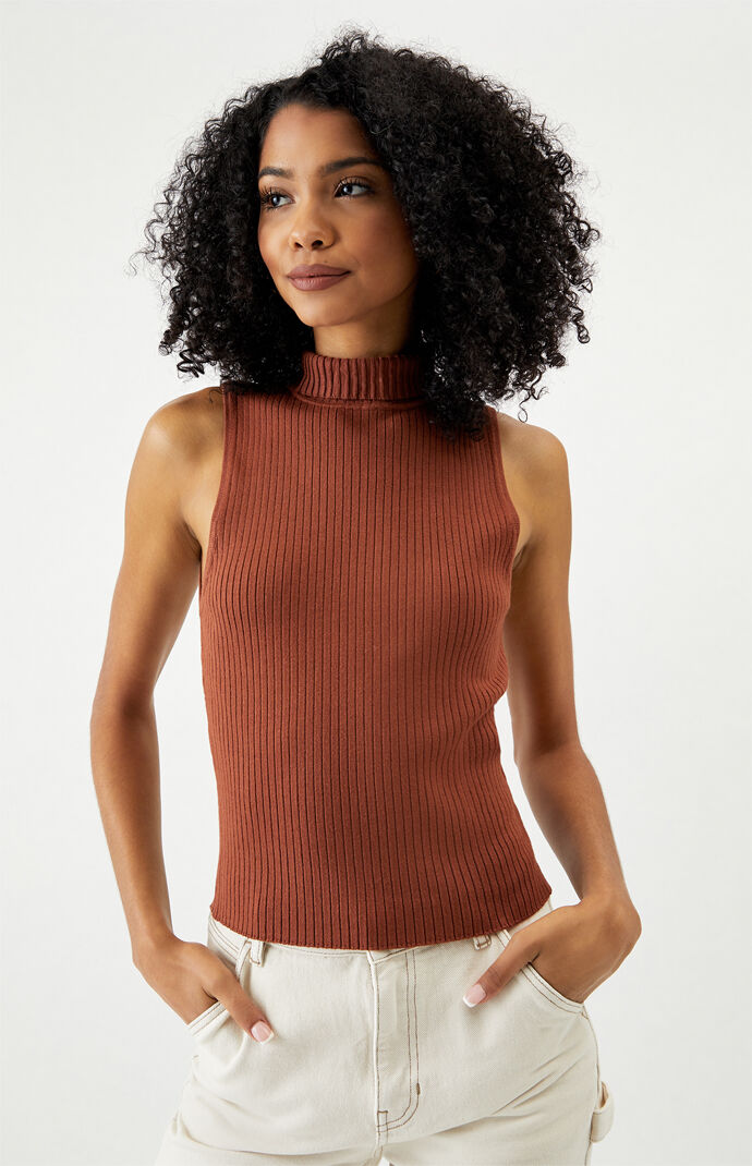 Turtleneck Knit Top