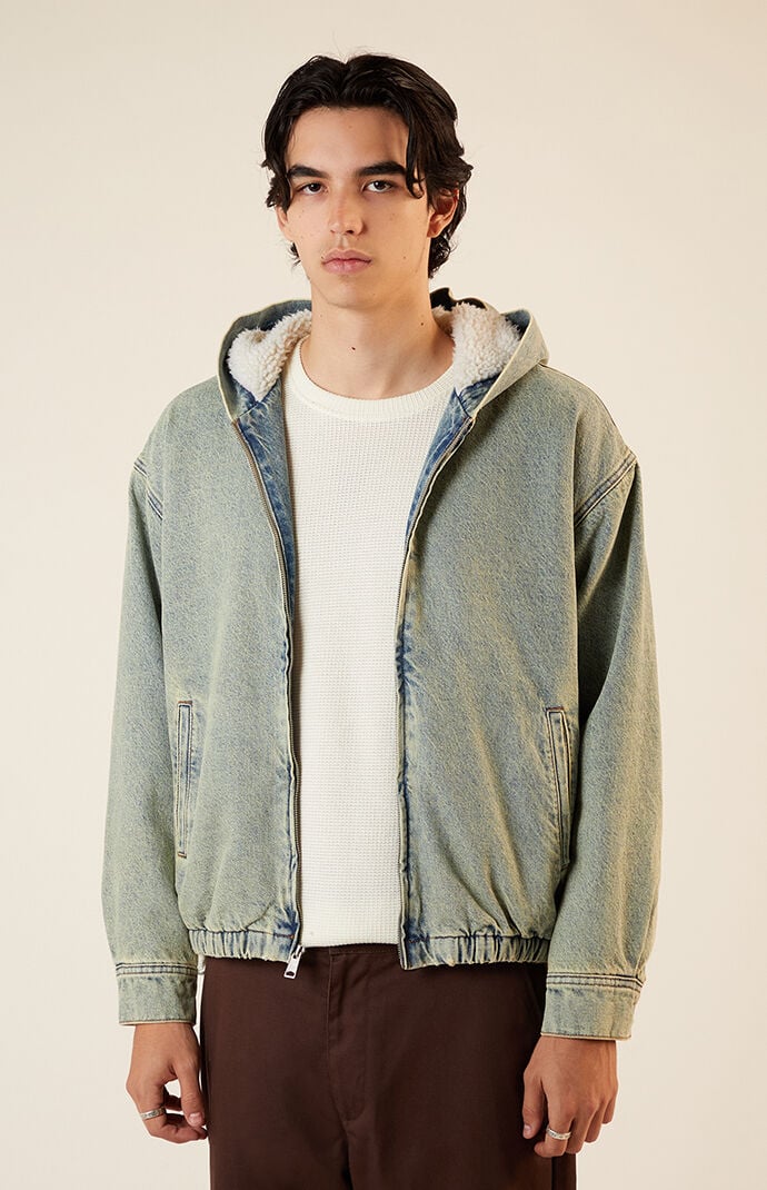 Pacsun pink denim jacket shop