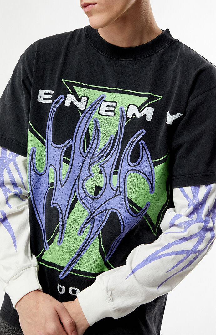 Enemy NYC No Life 2fer Long Sleeve T-Shirt | Pacsun