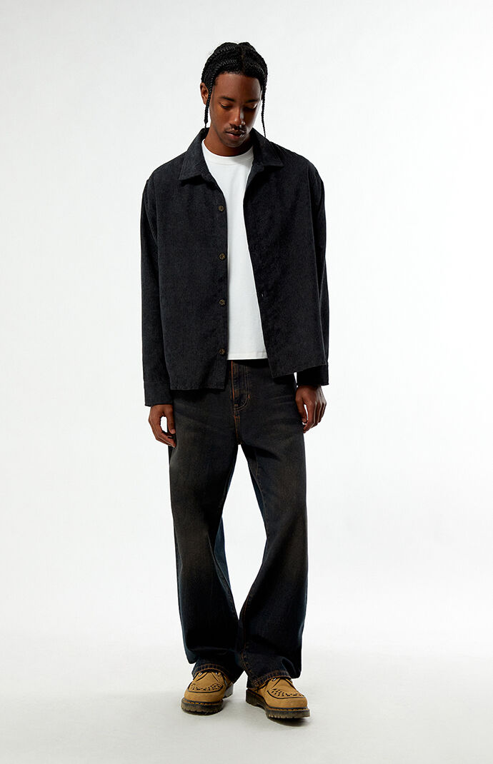 Pacsun Enzo Corduroy Long Sleeve Shirt