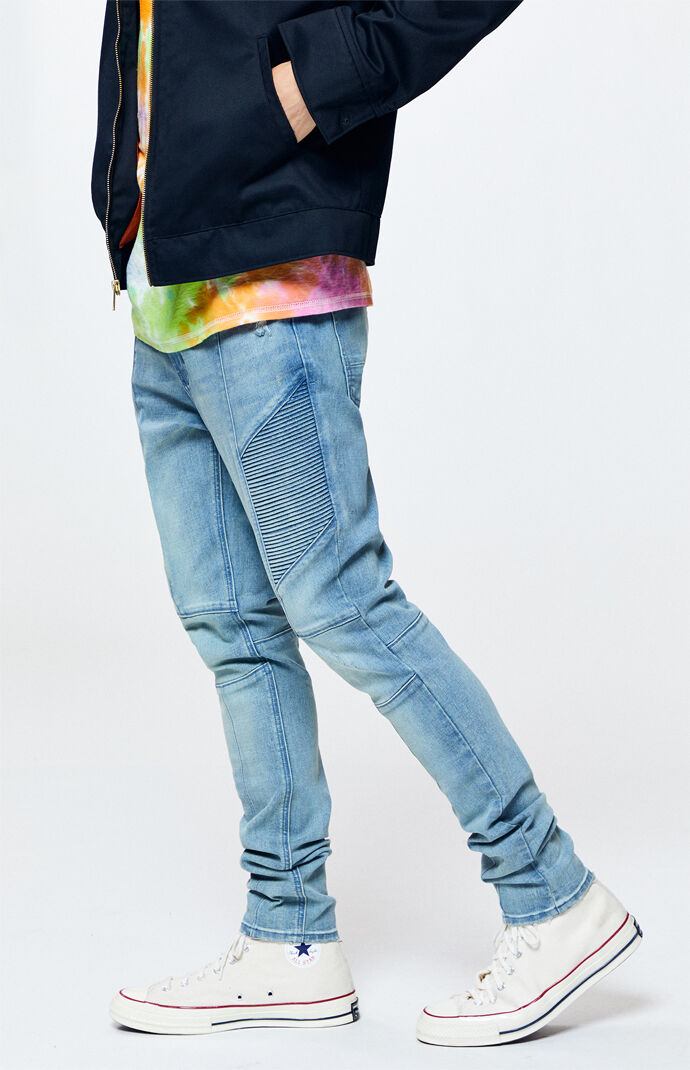 Pacsun stacked skinny hot sale moto medium jeans