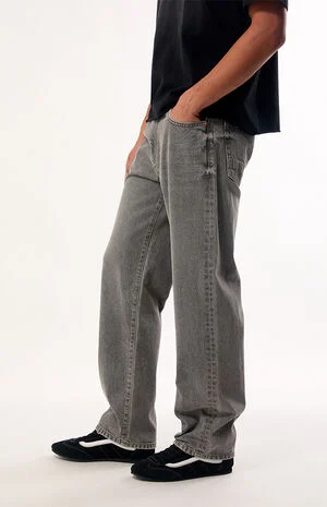 Logan Relaxed Straight Jeans Gray image number 3