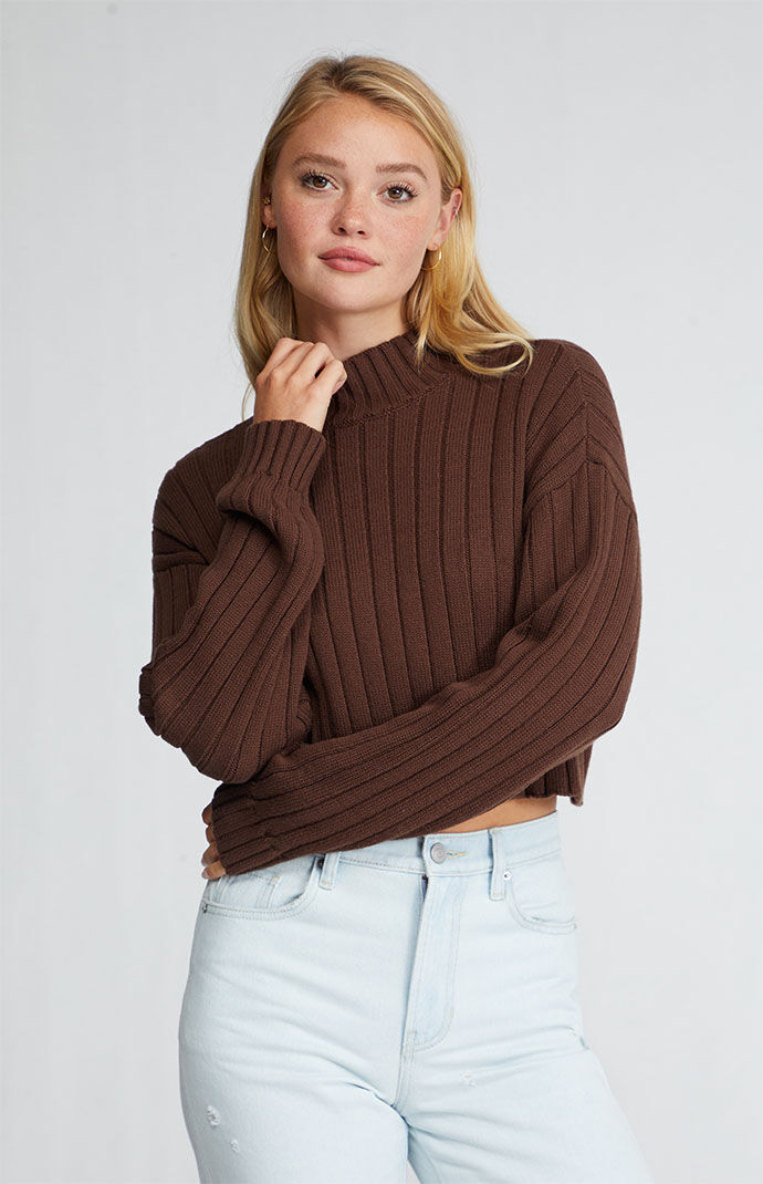 LA Hearts Sailing Mock Neck Sweater 