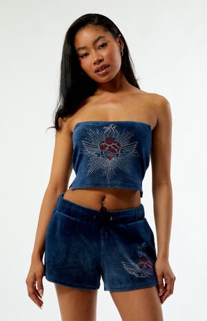 By PacSun Velour Shorts image number 2