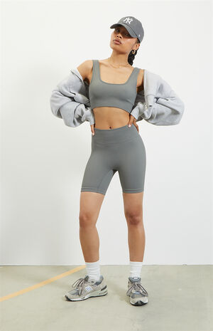 Active Seamless Ribbed Sports Bra image number 4