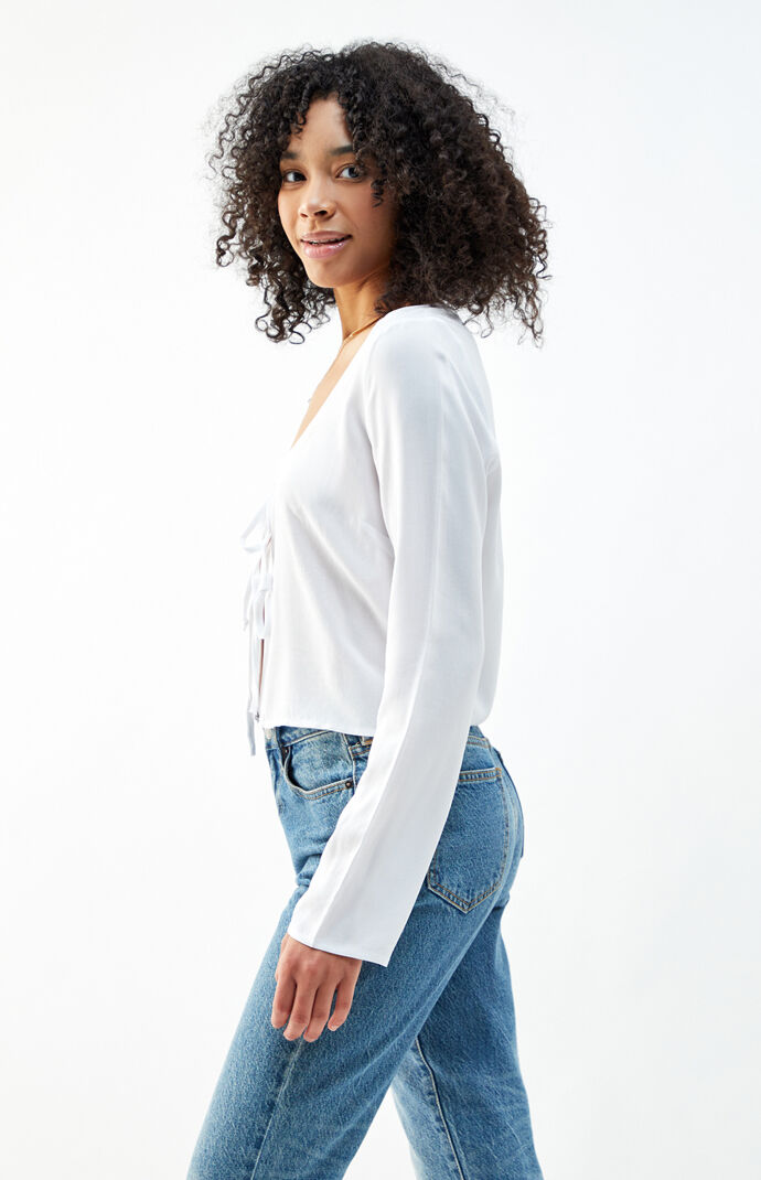 Double Tie Front Top