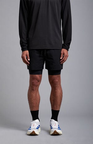 Active Black Running Shorts image number 2