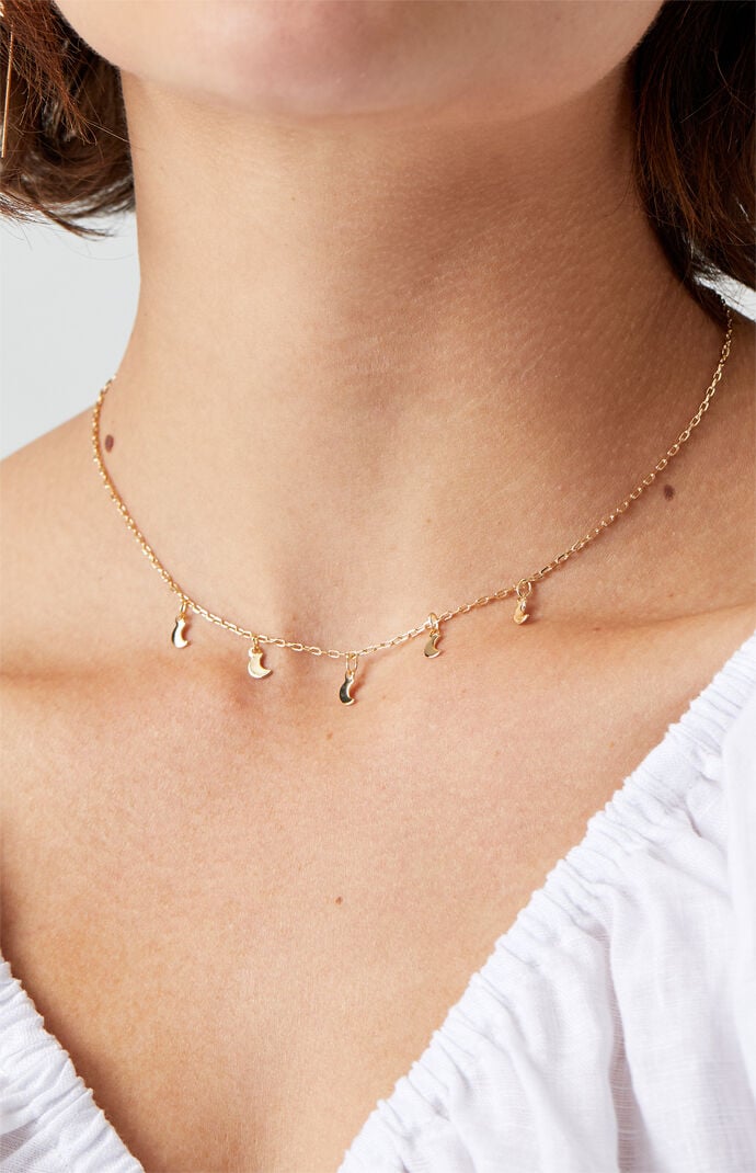 Mini Multi Moon Necklace