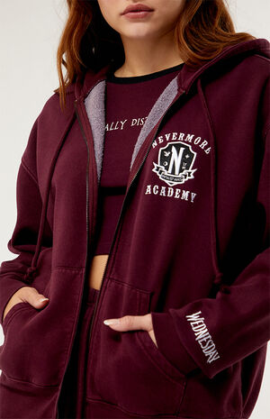 Nevermore Academy Full Zip Hoodie image number 2