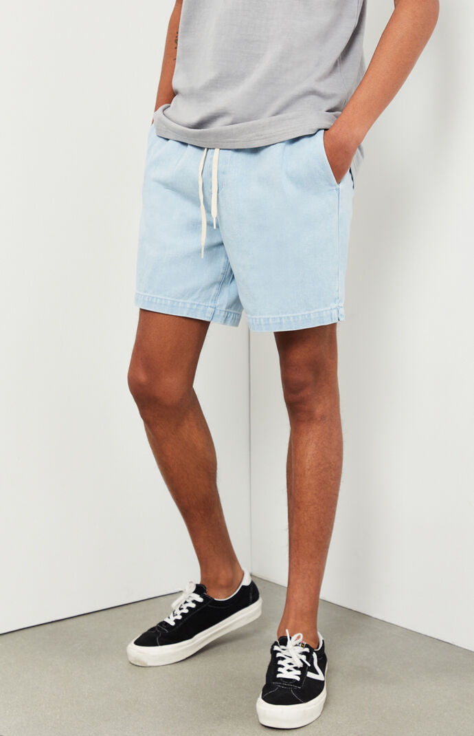 denim volley shorts