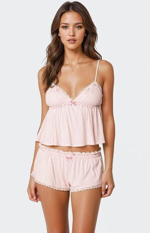 Dream Babydoll Waffle Tank Top image number 1