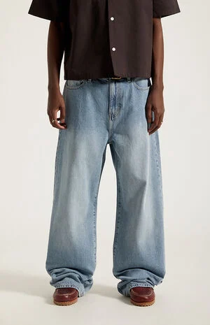 Blake Extreme Baggy Jeans Light Indigo image number 2
