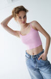 Pink Basic Cami Top Pink Basic Cami Top image number null