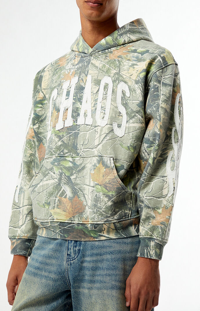 Pacsun Chaos Camo Applique Hoodie