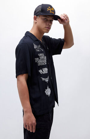 By PacSun Neon Capital Camp Shirt image number 3