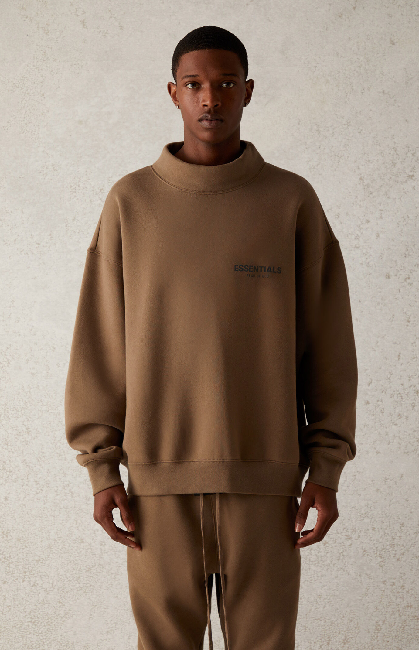 Essentials pullover mock new arrivals neck
