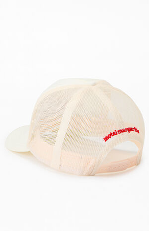 Aspire To Retire Script Trucker Hat image number 3