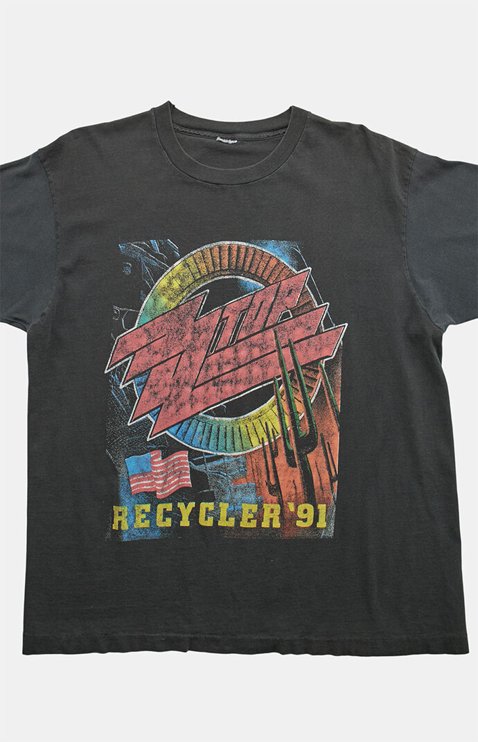 トップス 20471120 90s t shirt PS VINTAGE 90s ZZ Top Recycler Graphic T-Shirt | Pacsun