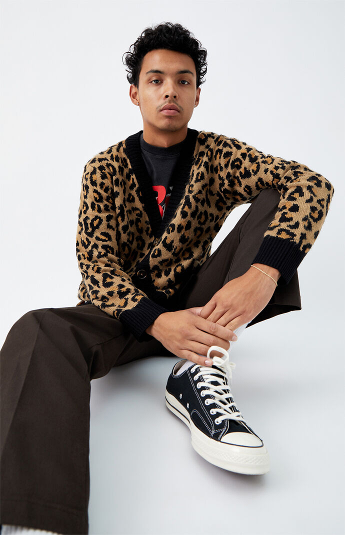 Leopard Knit Cardigan