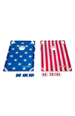 YardCandy Stars & Stripes Portable Cornhole Toss Game image number 1