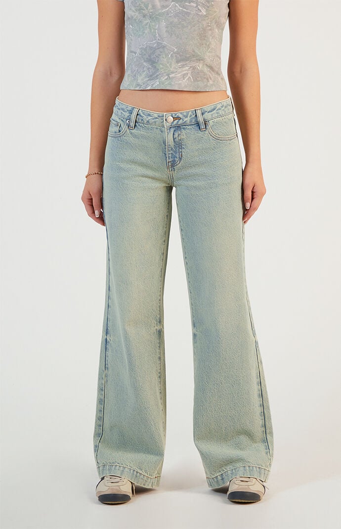 Pacsun Casey Low Rise Baggy Jeans Light Indigo Washed