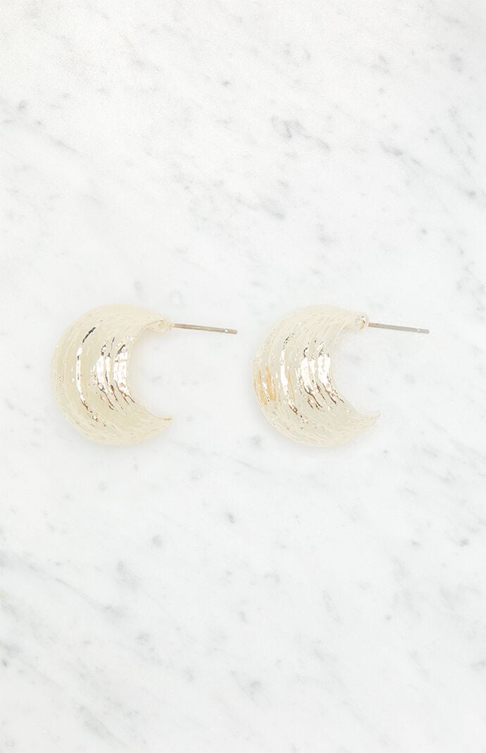 LA Hearts Chunky Round Hoop Earrings