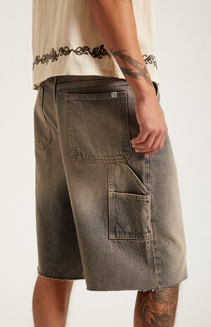 Harrison Cutoff Baggy Carpenter Denim Shorts&nbsp;Brown image number 6