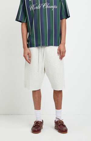 Light Gray Fleece Volley Sweat Shorts image number 2