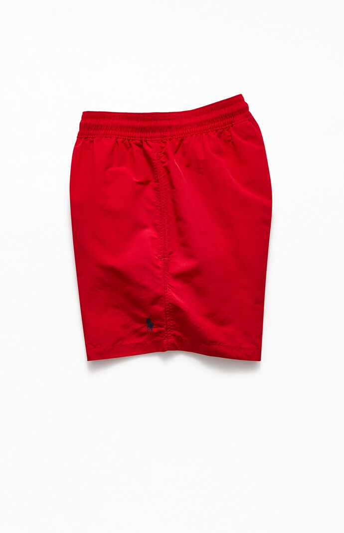 Red Traveler 15" Swim Trunks