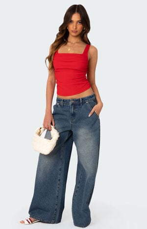 Rio Ruched Square Neck Top image number 2