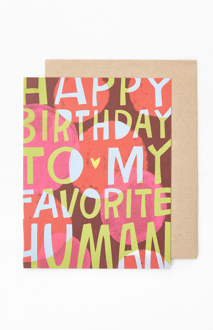 Fave Human Birthday Card