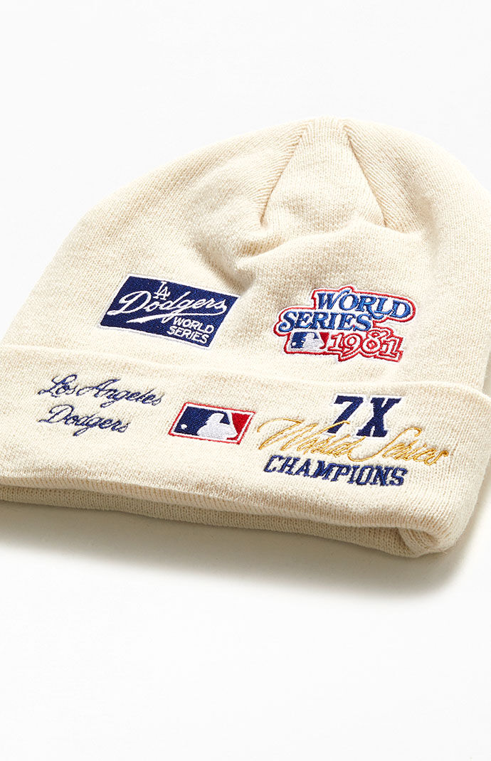 New Era White Los Angeles Dodgers Beanie PacSun