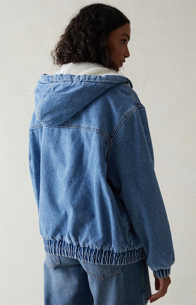 PacSun Denim Hooded Dad Jacket PacSun
