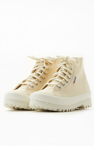Women's Beige 2341 Alpina High Top Sneakers image number 2