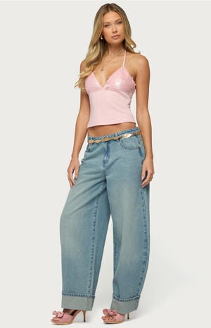Kella Low Rise Baggy Jeans image number 4