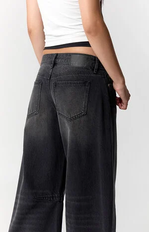 Ronnie Ultimate Low Rise Barrel Jeans Black image number 5