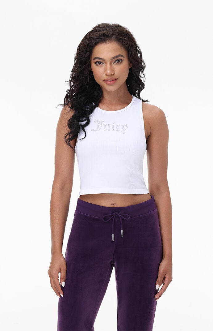 Juicy Couture Small Bling High Neck Crop Top