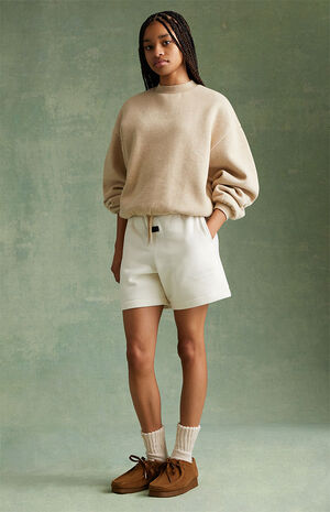 Essentials Gold Heather Crew Neck Sweatshirt image number 5