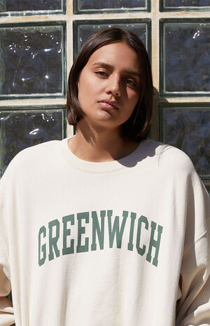 Cream Greenwich Crew Neck Sweatshirt image number 2