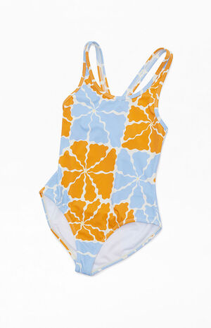 Wavy Flowers One Piece Swimsuit image number 2