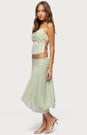 Evia Lacey Backless Halter Top image number 4